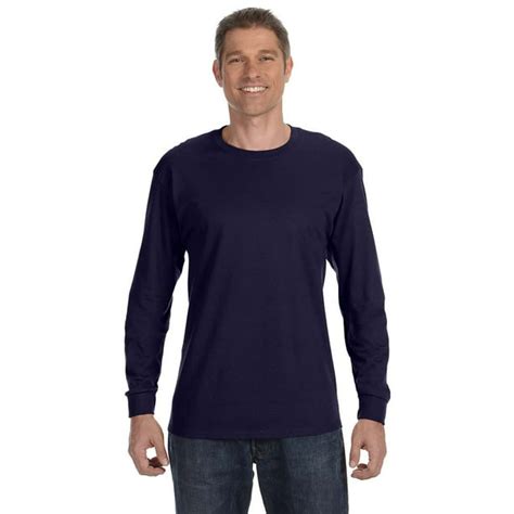 Gildan The Gildan Adult 53 Oz Long Sleeve T Shirt Navy 2xl