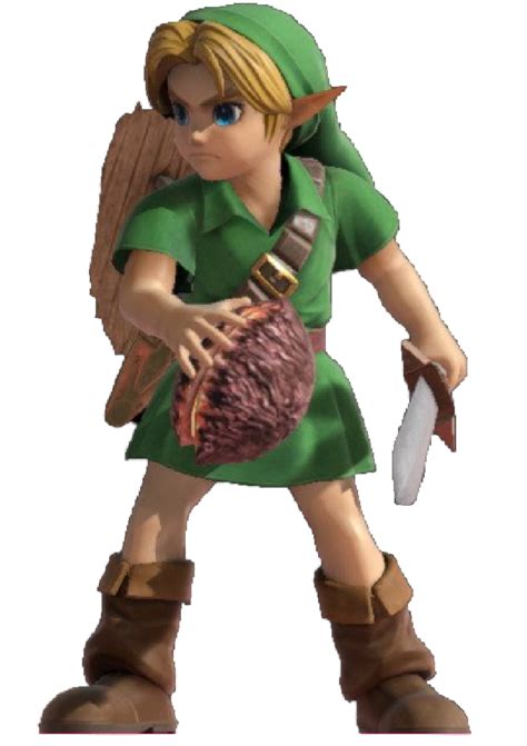 Young Link Holding A Deku Nut By Transparentjiggly64 On Deviantart