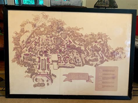 1971 Kings Island Preview Map - Kings Island History - Kings Island