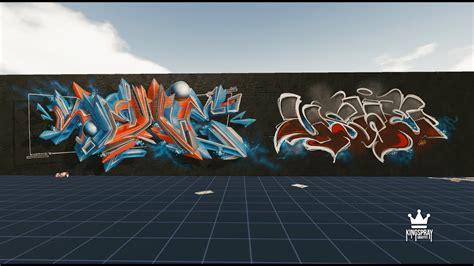 Kingspray Graffiti Vr Collab Piece With Ushe1 Youtube