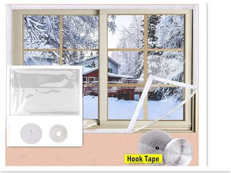 Adjustable Tpu Window Insulation Kit 47 X 78 Inch Durable Tpu Window
