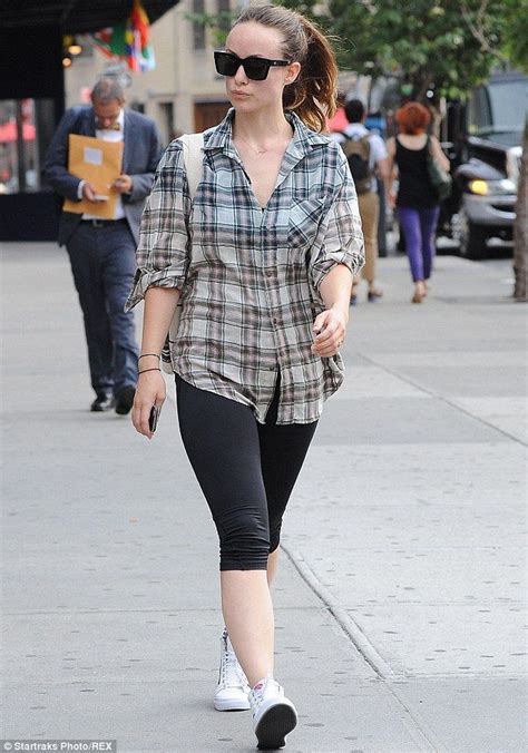 Olivia Wilde Casual In Plaid Celebrity Street Style Street Outfit