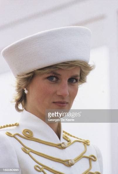 Princess Diana Attends A Passing Out Parade At Sandhurst On April 10