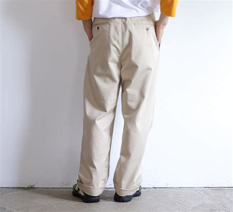 Tapwater Cotton Chino Tuck Trouser Chum