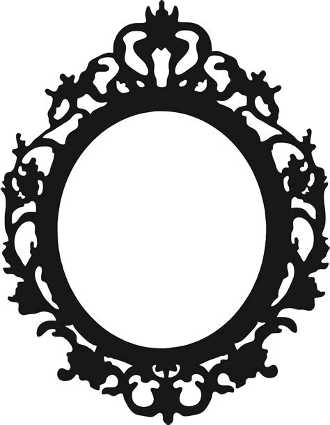 Frame Clip Art 12244 Fancy Mirrors Victorian Picture Frames
