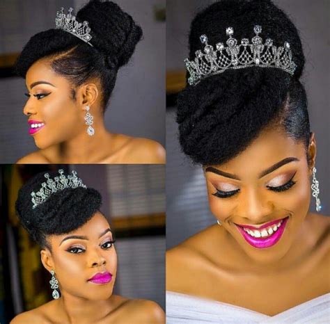 Black hair is a challenge in maintenance and styling, but if you choose the right haircut and proper hairstyle that is also lovely and stylish, you will be able to create breathtaking looks with your kinky coils. Flawless Natural hair brides 2018 | fashenista