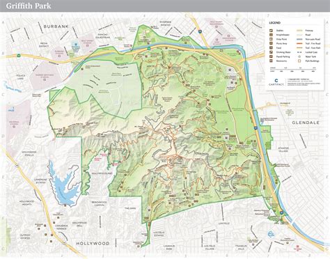 Griffith Park Hiking Map