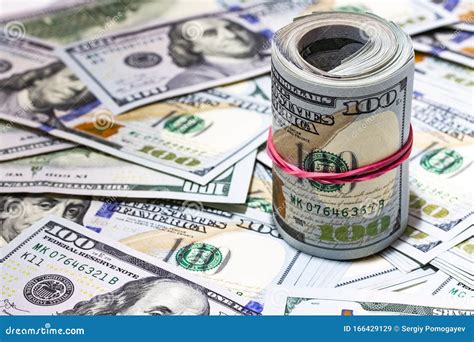 Us Dollars Bundle Close Up Stock Image Image Of Currency 166429129