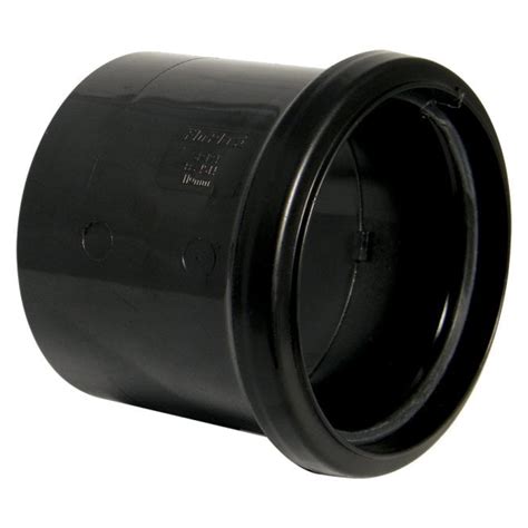 SP 124 Black Ring Seal 1 Socket Soil Pipe Coupling 110mm Plumbing