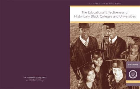 The Educational Effectiveness Of Historically Black Colleges And