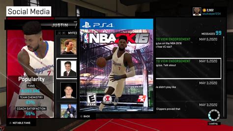 Nba K My Player On The Cover Of K Youtube