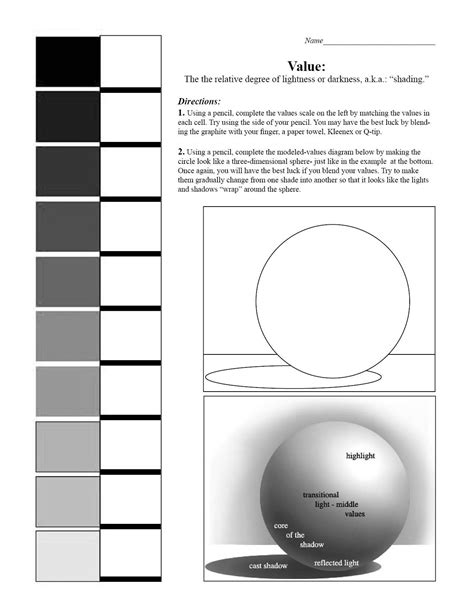 Shading Practice Worksheet