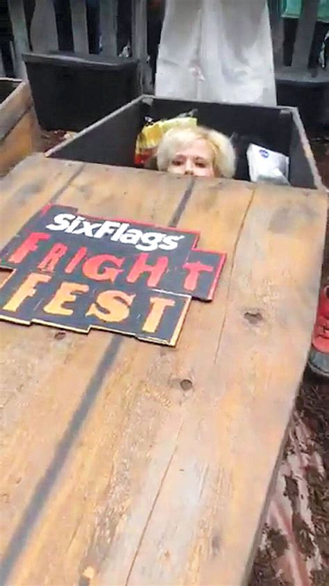 No Rest For The Undead Thomasboro Woman Survives Six Flags Coffin