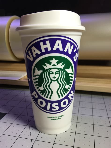 Starbucks 16oz Reusable Cup With Custom Vinyl