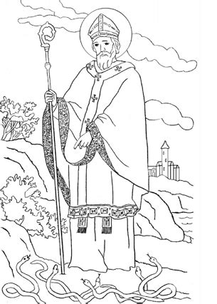 Patrick's day signs, blank clovers, shamrocks, children and a couple other scenes. Saint Patrick coloring pages | Saint Patrick