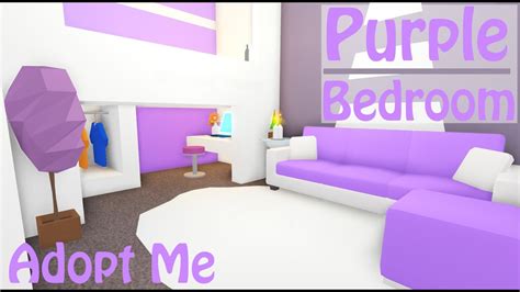 Adopt cute pets decorate your home explore the world of adopt me! Purple Modern Bedroom Speed Build | Adopt Me | Roblox ...