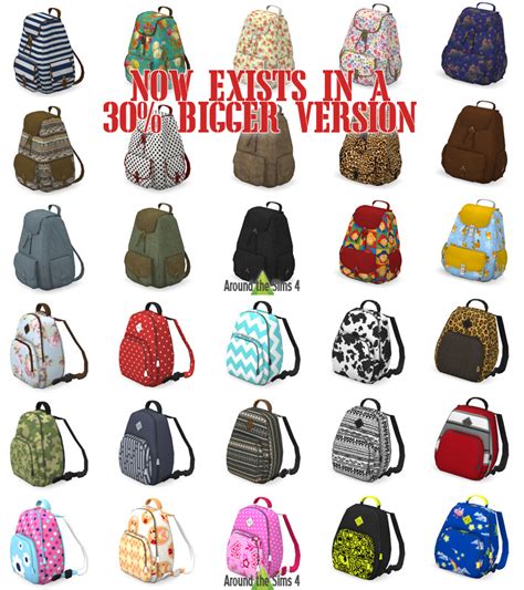 My Sims 4 Blog Decorative Backpacks By Sandy