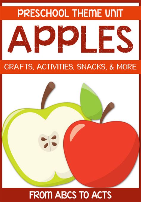 Apples Preschool Theme From Abcs To Acts