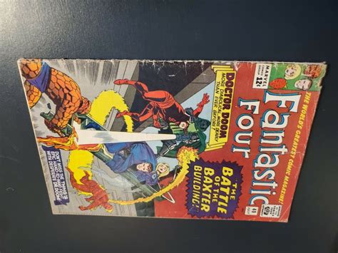Fantastic Four 40 1965 Vg 35 Daredevil Doctor Doom Jack Kirby