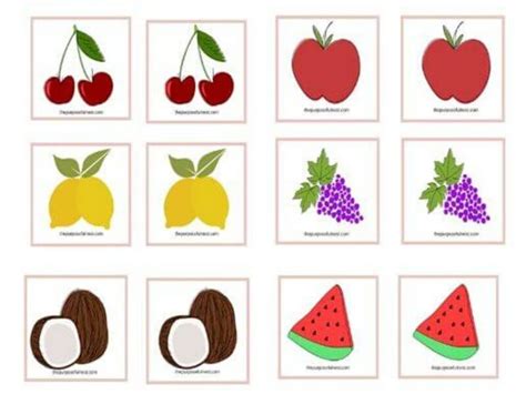 Free Printable Fruit Matching Game For Preschoolers The Purposeful Nest
