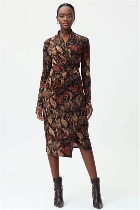 Joseph Ribkoff Snakeskin Print Dress 224079 Bentleys Banchory