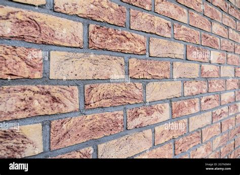Red Brick Wall Stretcher Bond Simplest Repeating Pattern Of Brickwork