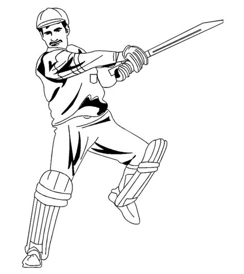 Top 10 Cricket Coloring Pages For Your Toddler