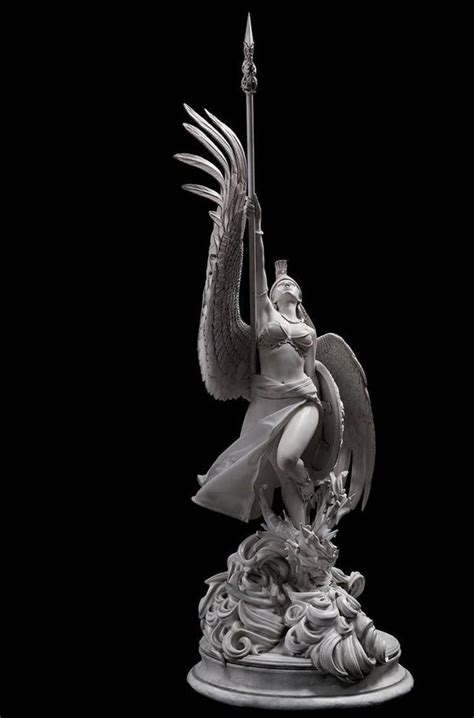 Athena 14 Scale Statue Marble Gray Version Spec Fiction Shop