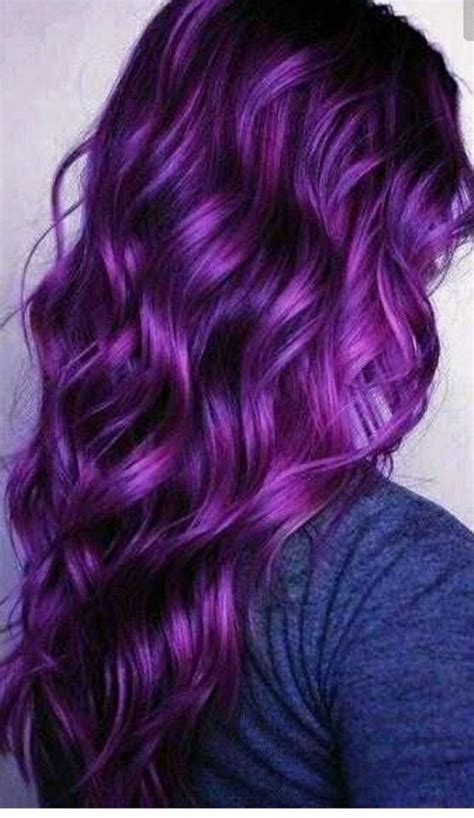 Beautiful Purple Hair Color Purple Hair Color Crazy Purple Hair
