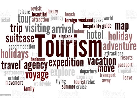 Tourism Word Cloud Concept 7 Stock Illustration Download Image Now