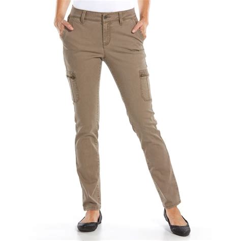 Sonoma Life Style Slim Straight Leg Cargo Pants Womens Cargo