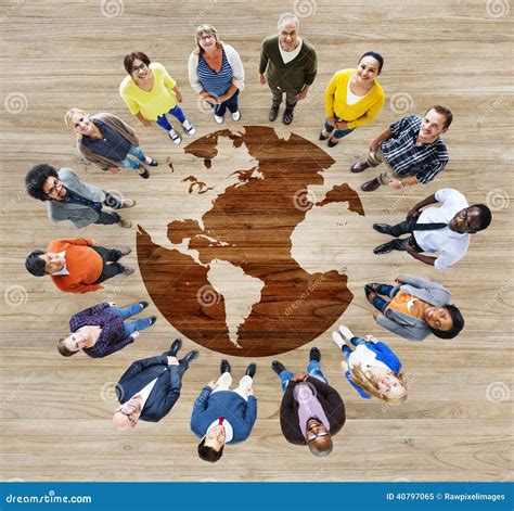 Group Of Multiethnic Diverse World People Stock Image Image Of Aerial