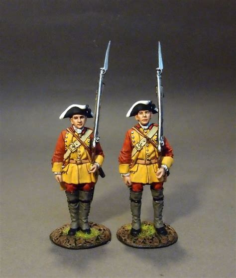2 Line Infantry At Attention Figurines Et Collections