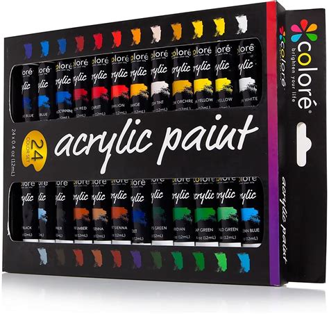 Acrylic Paint Set With Canvases Inkeriini