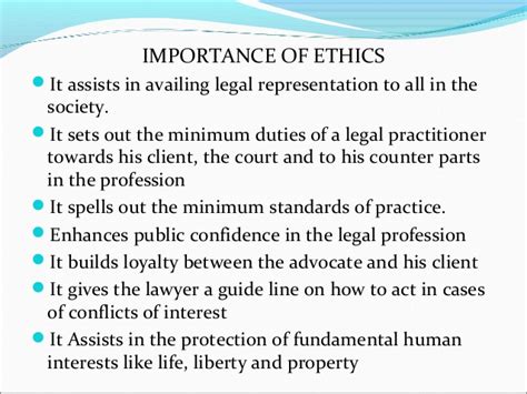 Legal profession has been created by the state for the public good and not for private gain. Professional ethics presentation