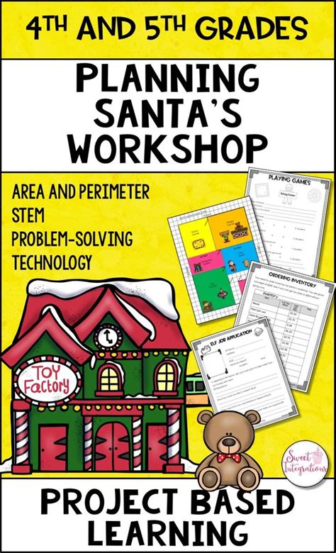 Project Based Learning Planning Santas Workshop This Fun 47 Page