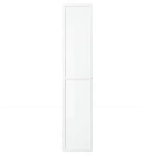Ikea Oxberg Drzwi Szklane Biały 40x192 Cm Erlipl