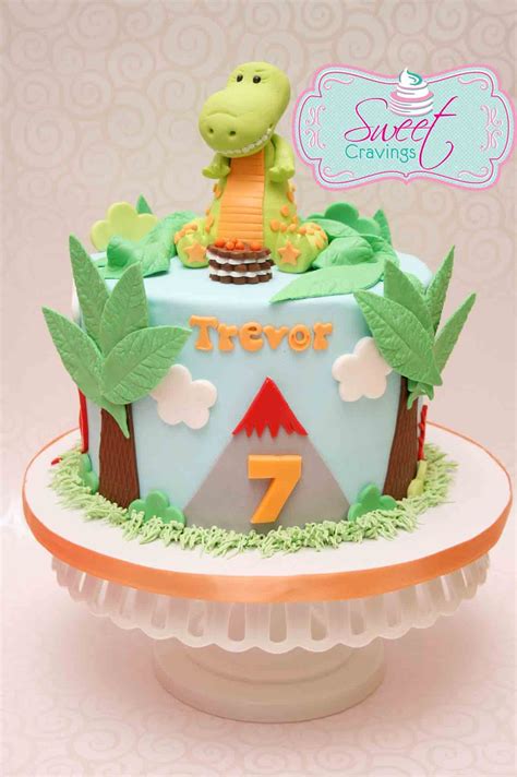 Fondant Dinosaur Birthday Cake Birthday Cake Fondant Dinosaur Birthday