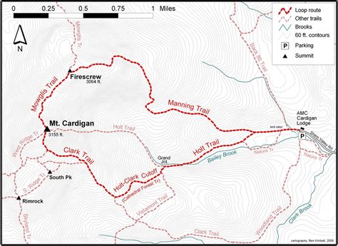 Mount Cardigan Trail Map Living Room Design 2020