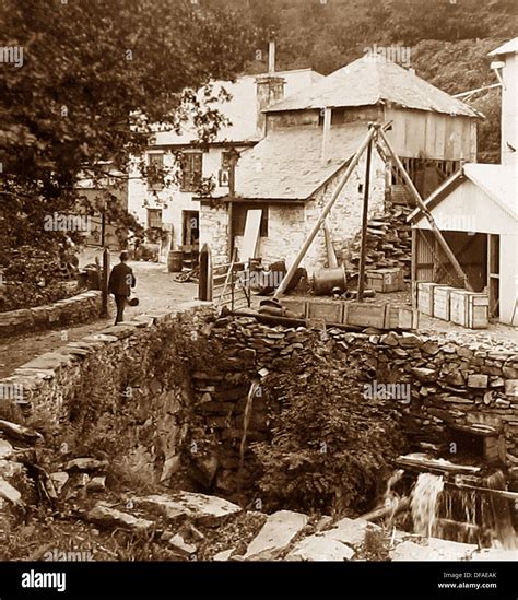 Clogau St Davids Gold Mine Near Bontddu Early 1900s Stock Photo Alamy