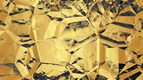 Abstract Gold Crystal Background Stock Illustration Illustration Of