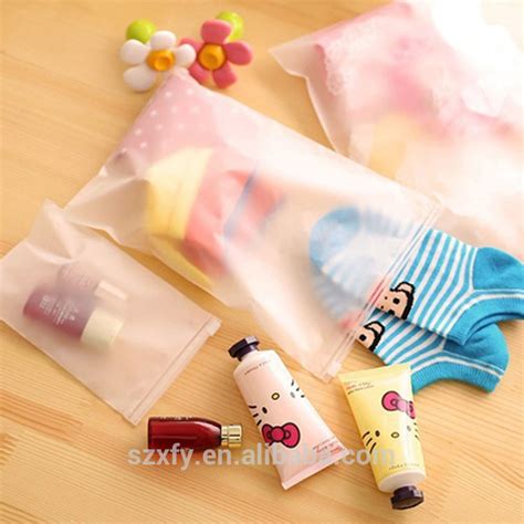 Reusable Ziplock Plastic Packaging Bags For Underwearclothesbikinisockscomestic View