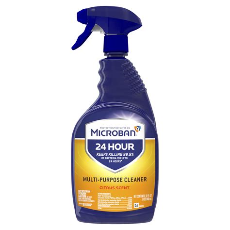 Microban Hour Multi Purpose Cleaner And Disinfectant Spray Citrus Scent Fl Oz Lupon Gov Ph