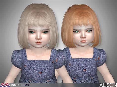 The Sims Resource Toddler Shannah Hair Recolor