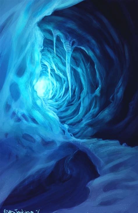 Ice Cave By Evanjenkins On Deviantart Fantasy Art Ice Cave Art