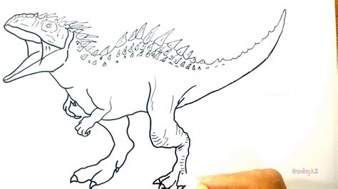 Jurassic World Indominus Rex Coloring Pages At Free