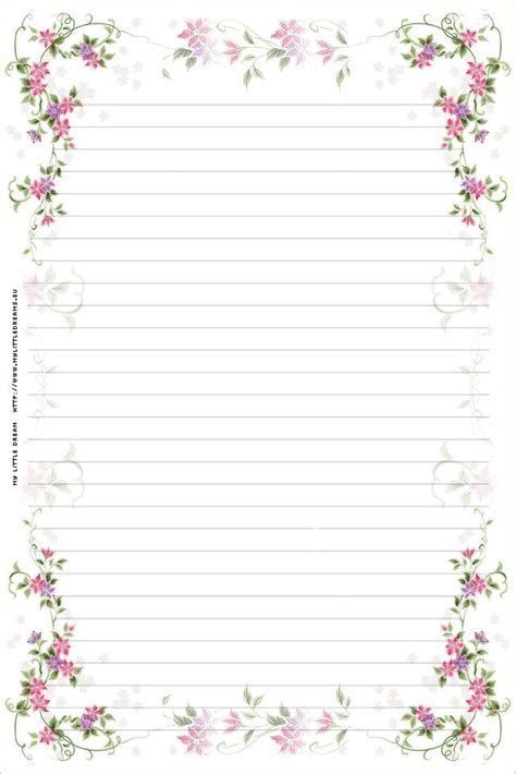 Printable Paper Patterns Free Printable Stationery Flower Background