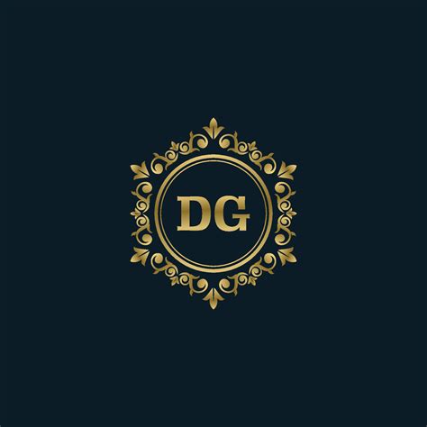 Letter Dg Logo With Luxury Gold Template Elegance Logo Vector Template