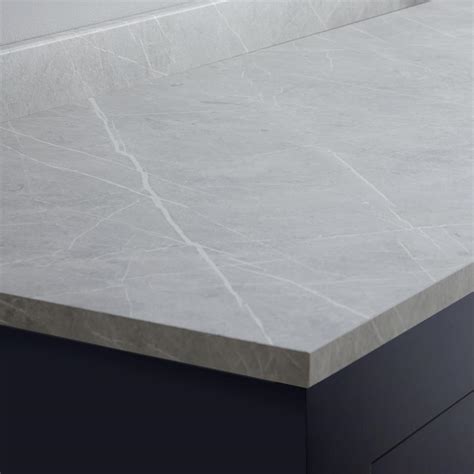 Howdens 3m X 22mm Square Edge Light Grey Marble Effect Laminate Worktop
