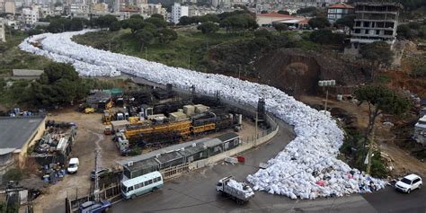 Beirut River Of Garbage Photos Business Insider